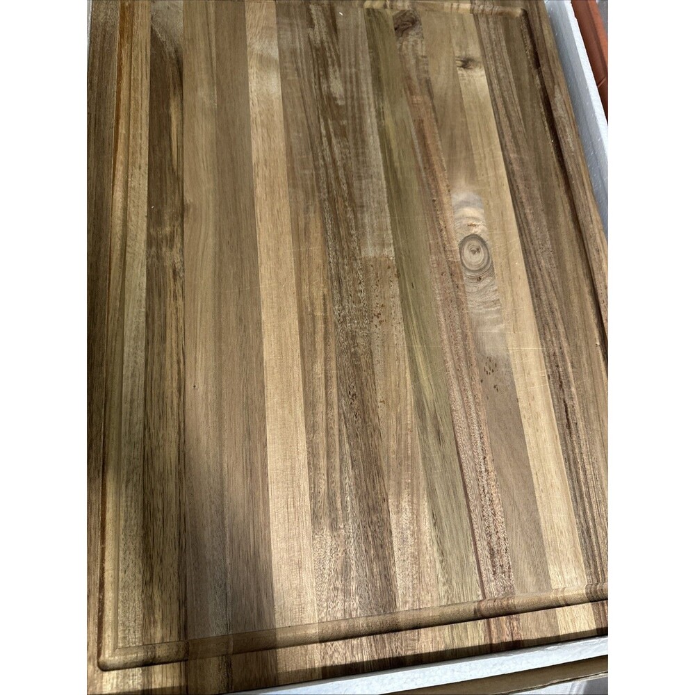 Saffron&Sage Acacia Wood Cutting Board 23x17x1.5 Inches